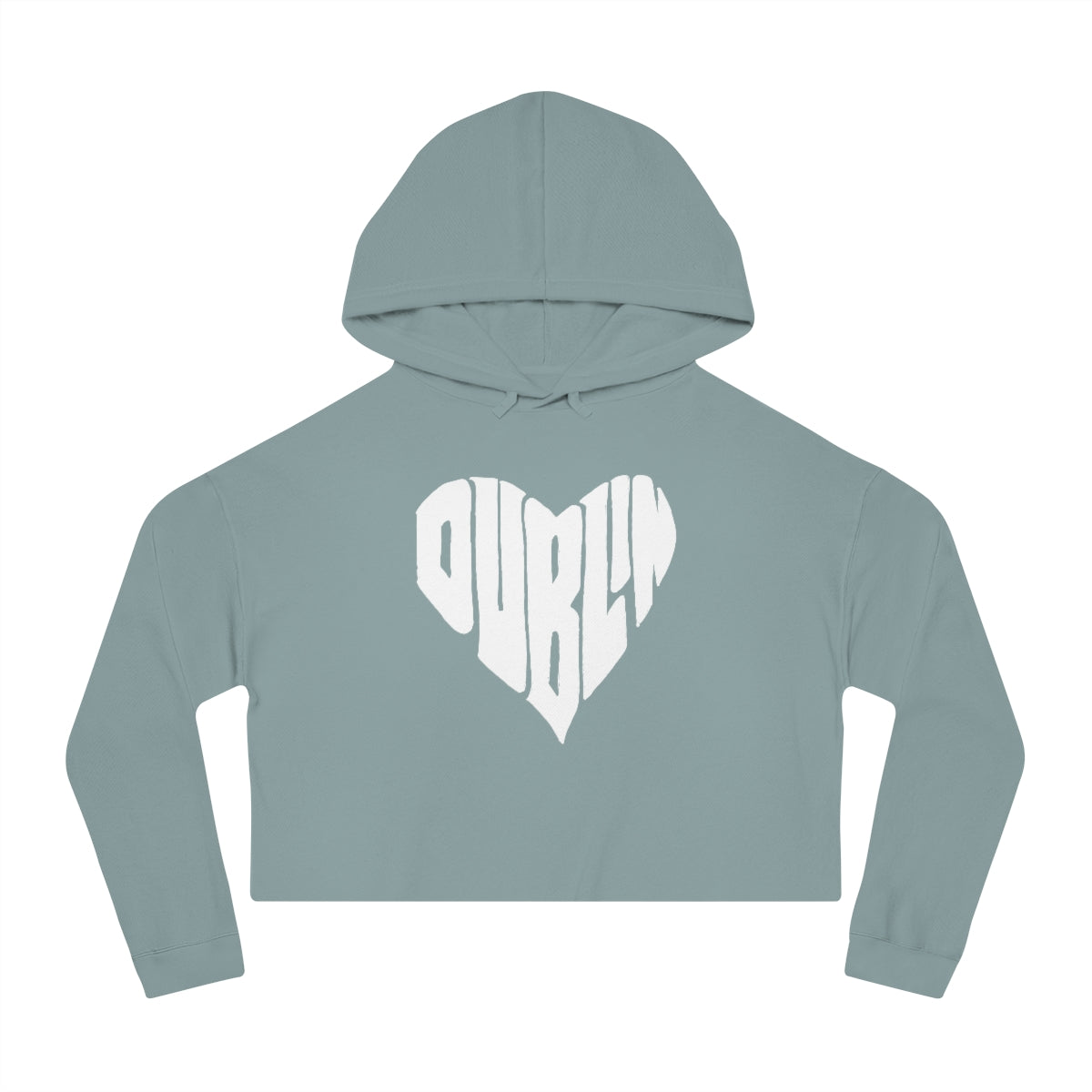 DUBLIN HEART-Women’s Cropped Hooded Sweatshirt