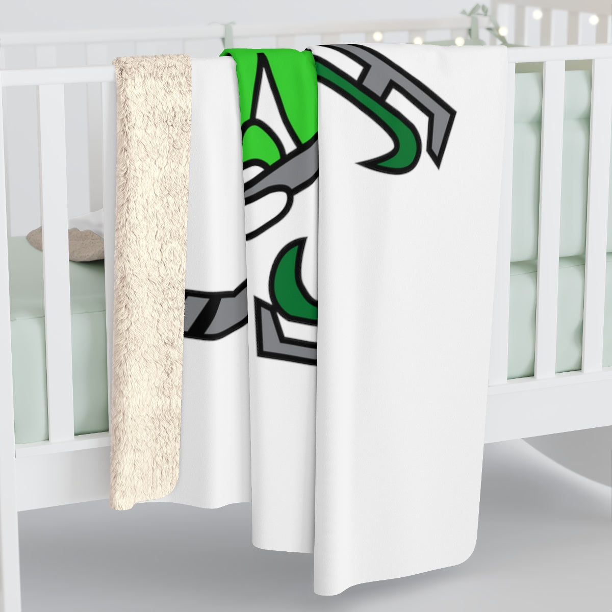 IRISH HOCKEY SKATER LOGO-60″ x 80″Sherpa Fleece Blanket