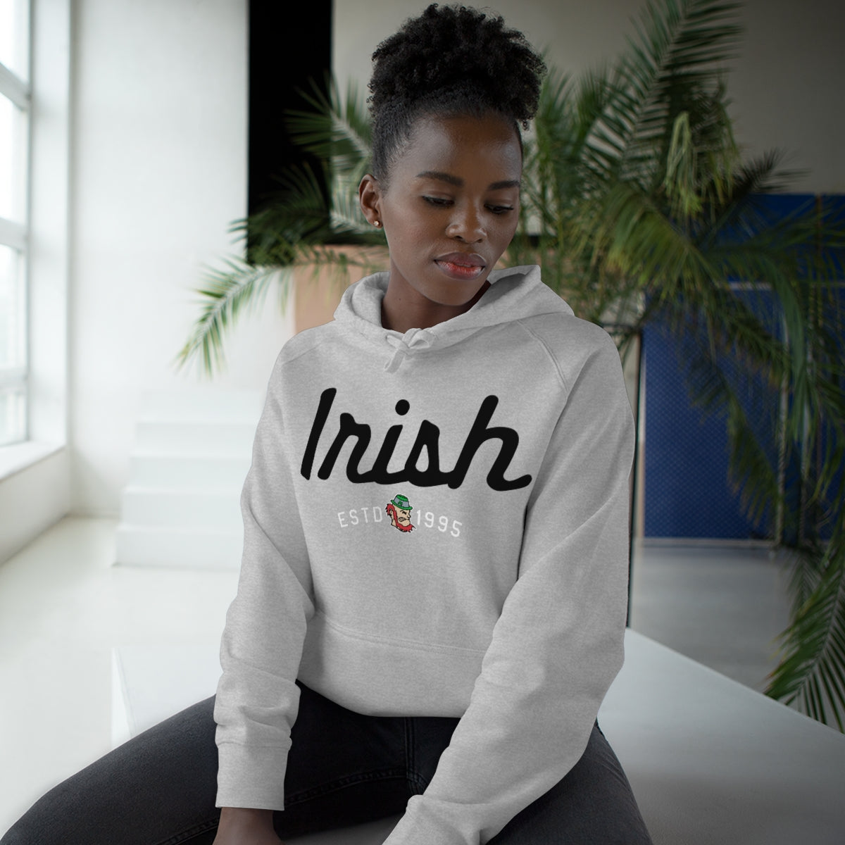 IRISH script-ESTABLISHED 1995-Unisex Supply Hoodie