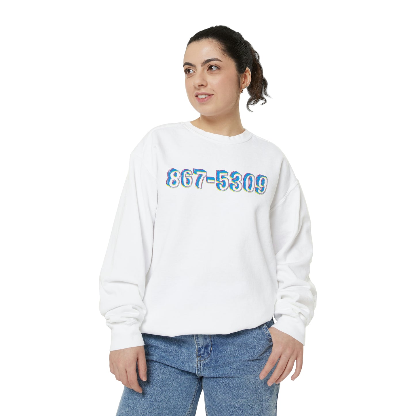 867-5309-Unisex Garment-Dyed Sweatshirt