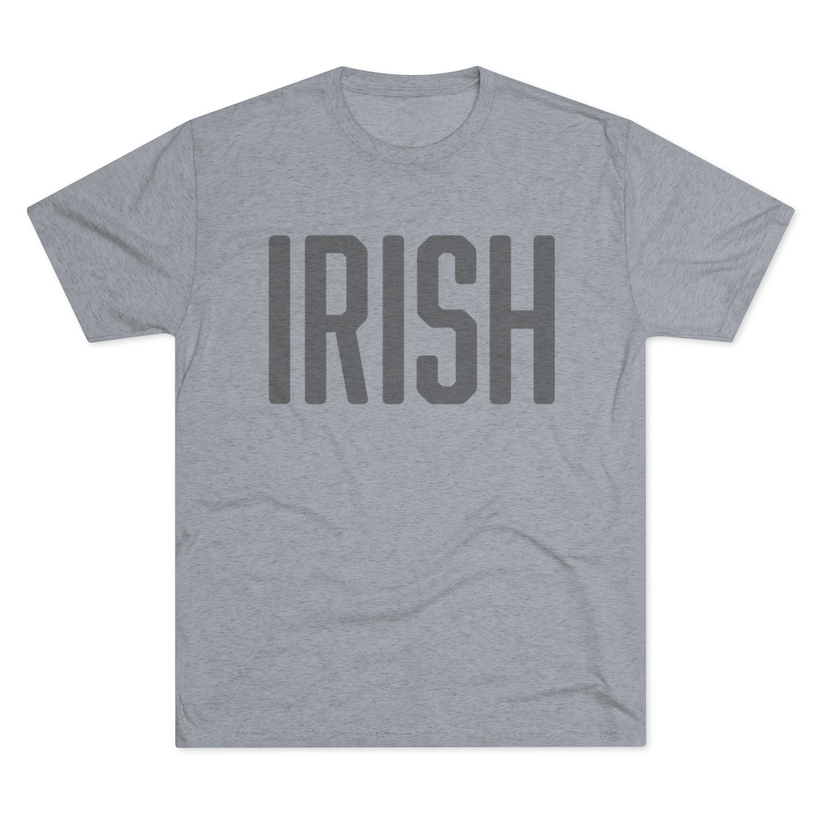 IRISH-70% BLACK_TONE ON TONE - Men's Tri-Blend Crew Tee
