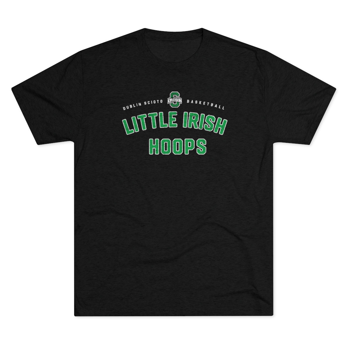 LITTLE IRISH HOOPS-Distressed-Unisex Tri-Blend Crew Tee
