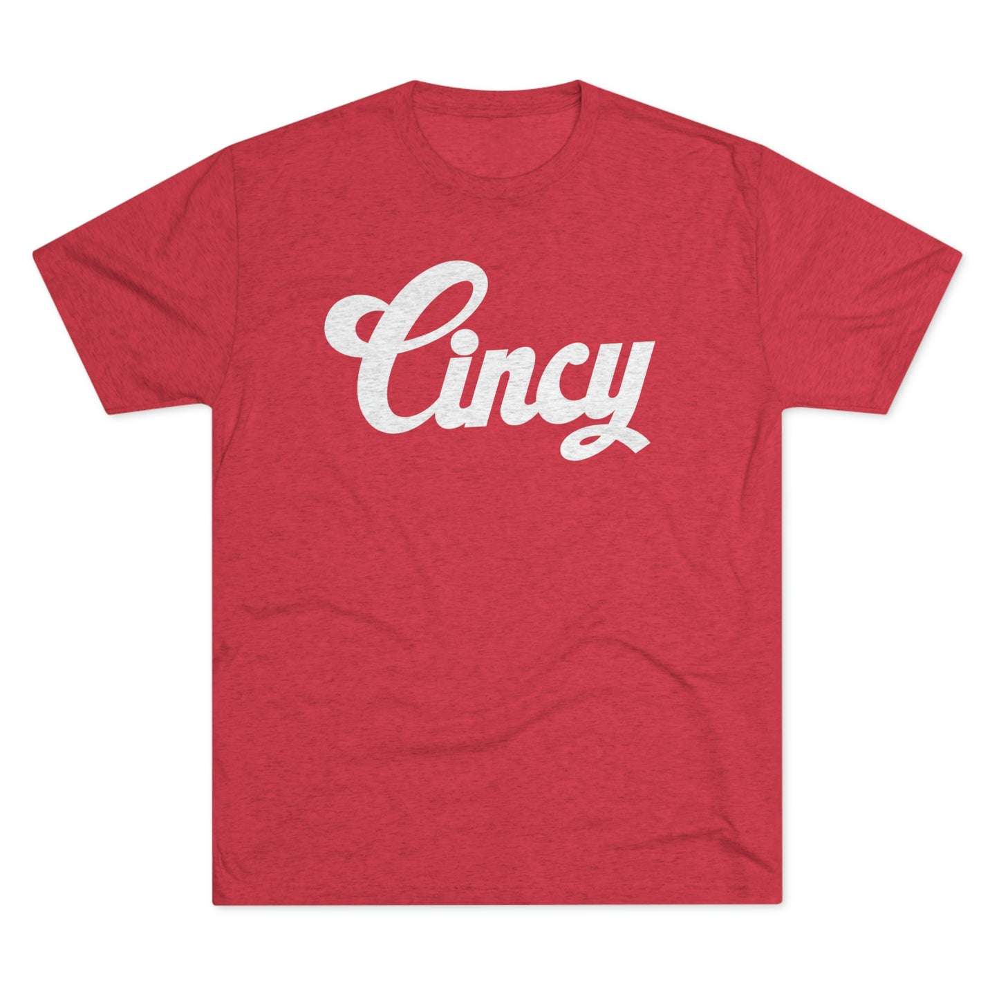 CINCY_SCRIPT-Unisex Tri-Blend Crew Tee