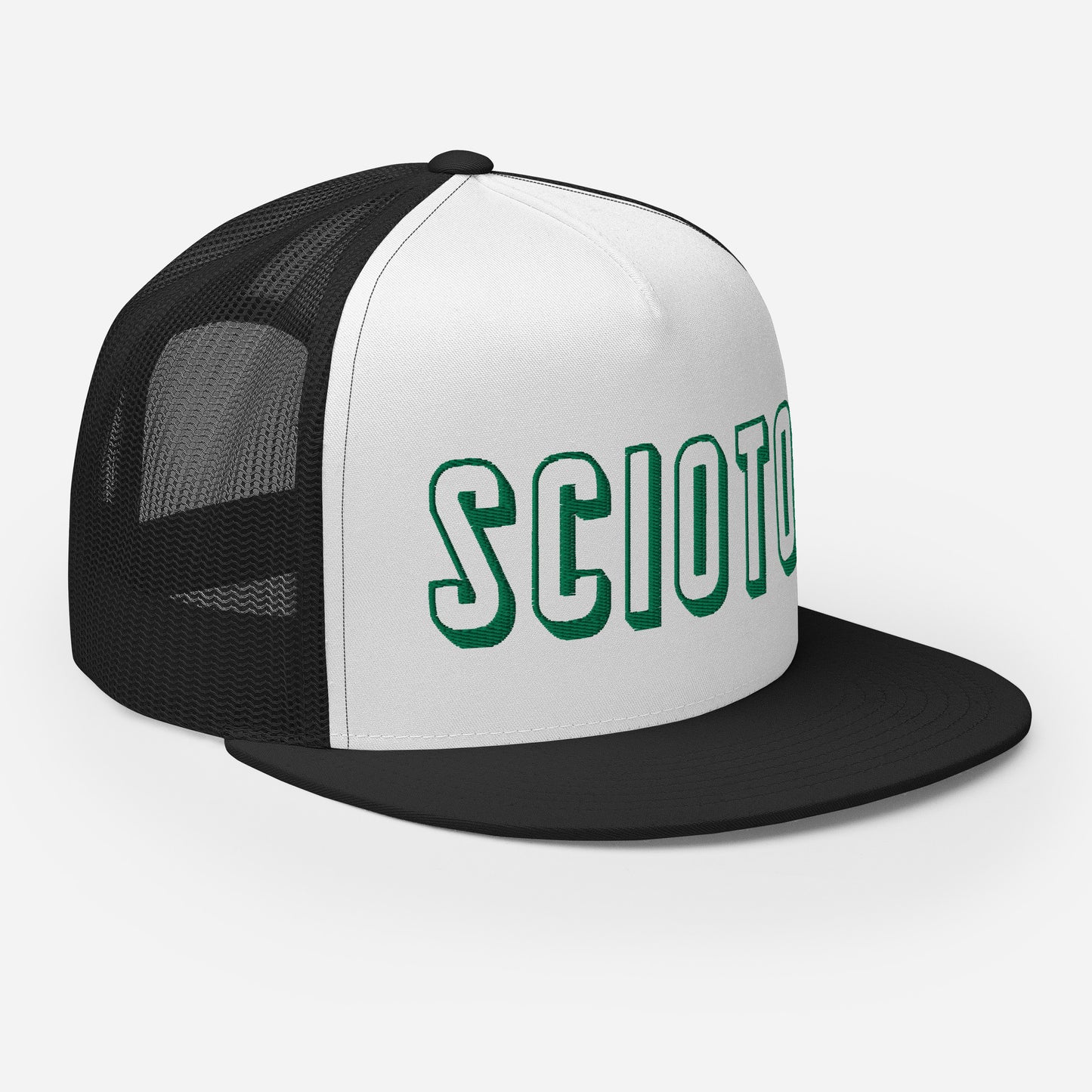 SCIOTO 3D-white-green offset-Trucker Cap
