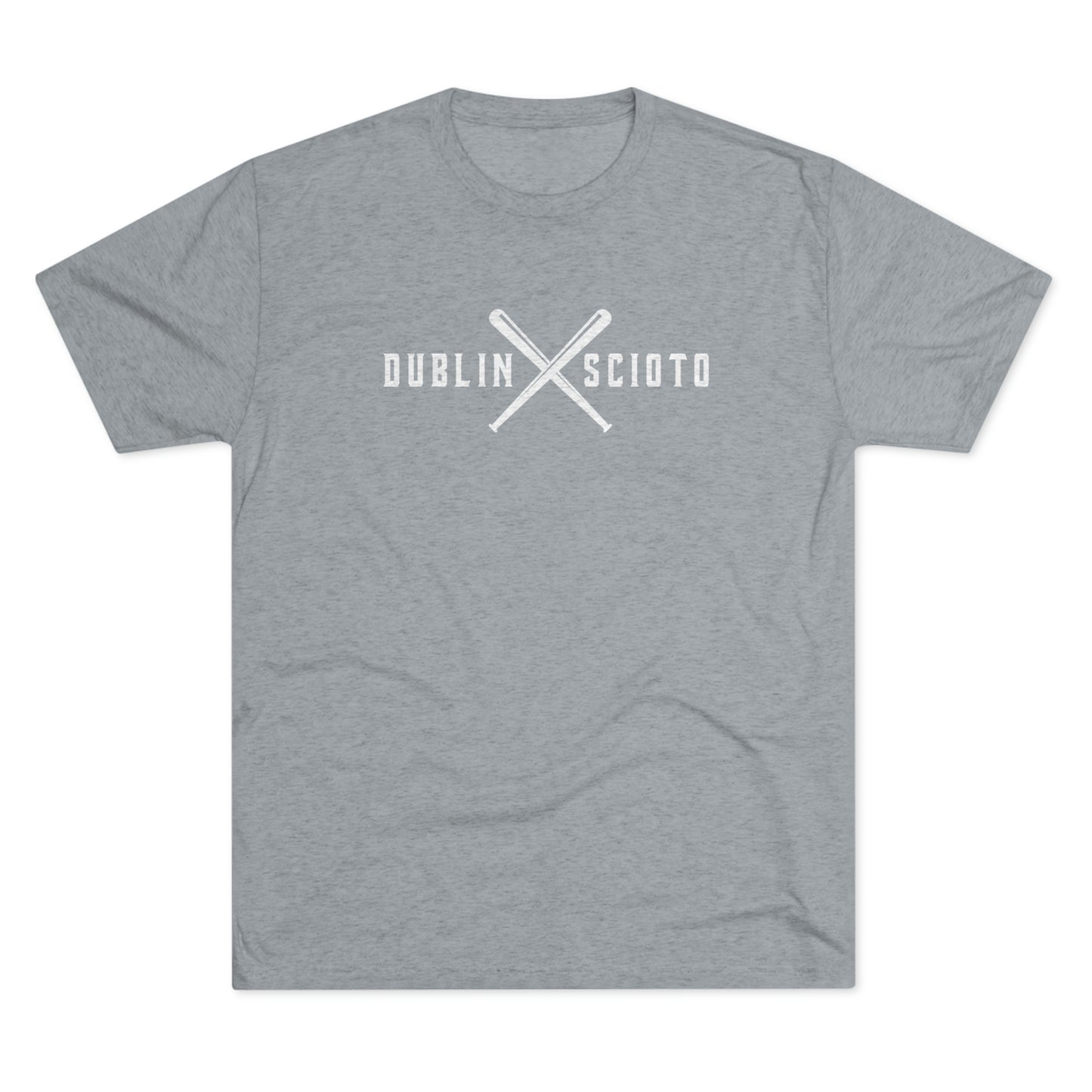 DUBLIN SCIOTO_BATS CROSSED-Unisex Tri-Blend Crew Tee