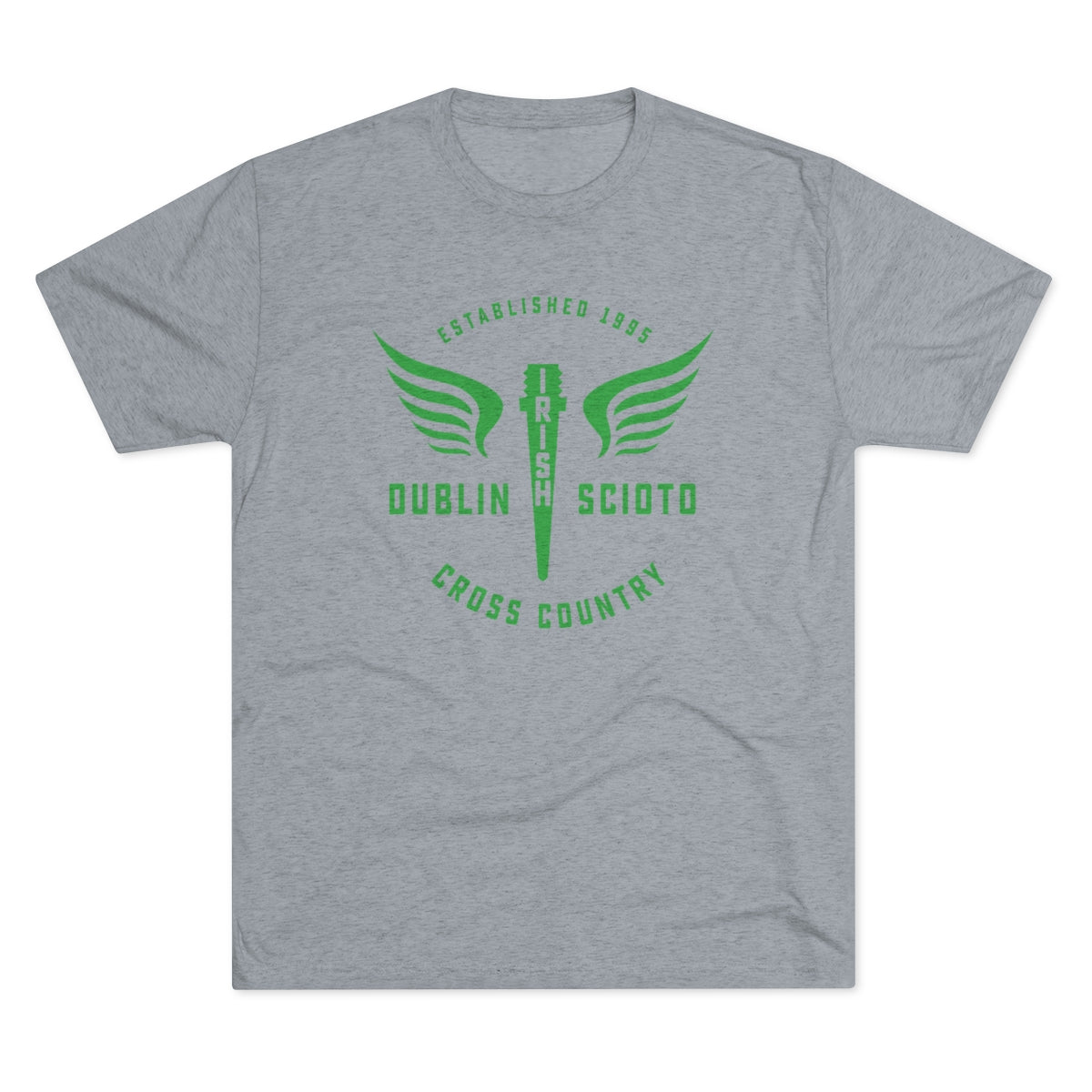 Scioto XC Winged Spike-Men's Tri-Blend Crew Tee