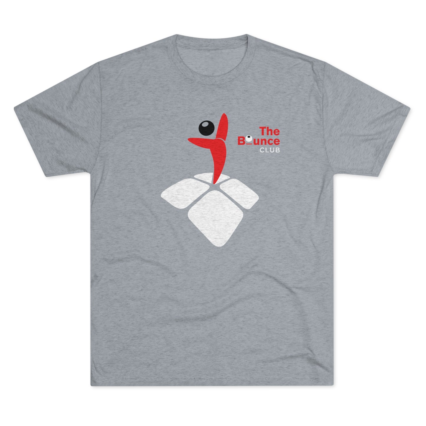 THE BOUNCE CLUB ICON_TYPE UPPER CHEST-Unisex Tri-Blend Crew Tee