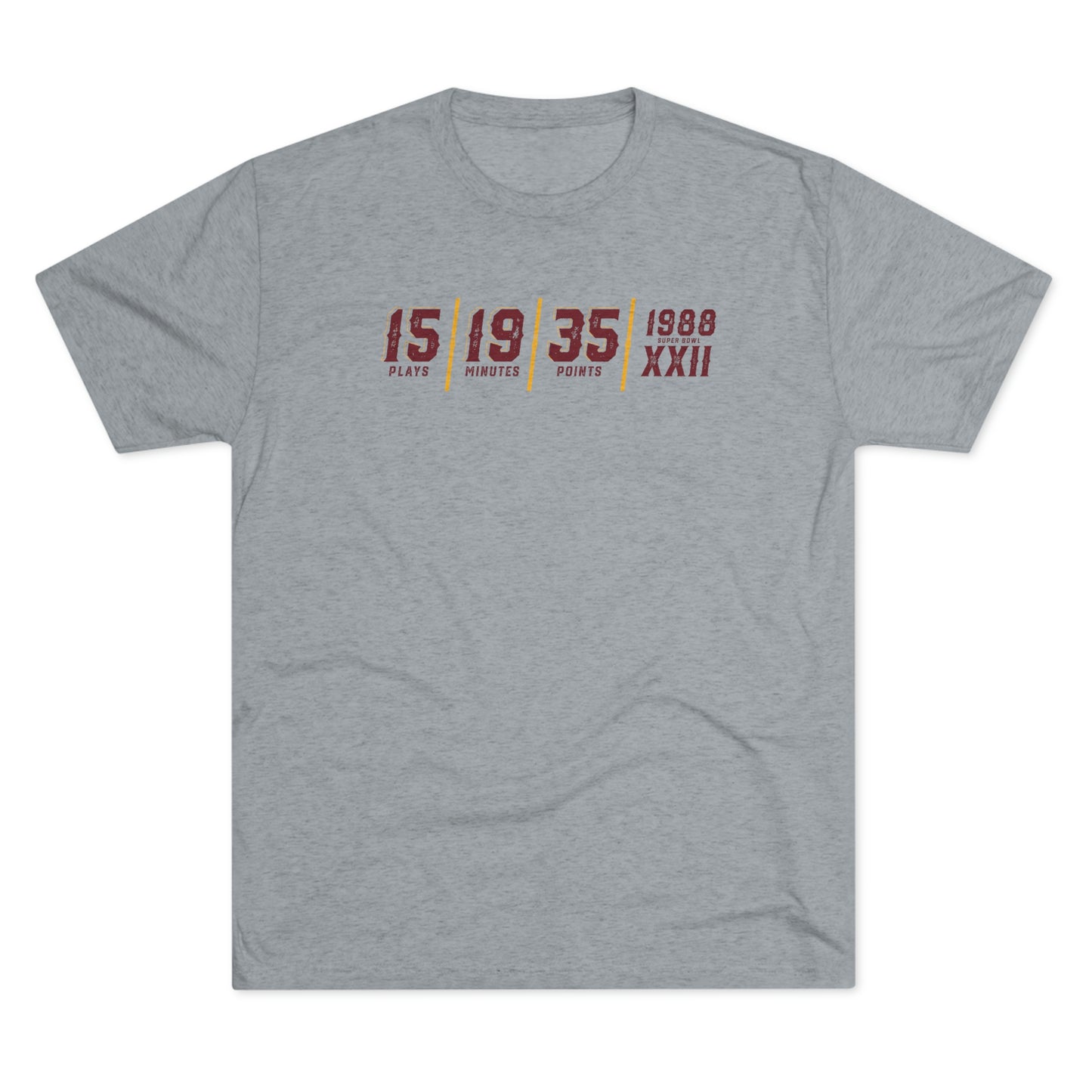 15 PLAYS_19 MINUTES_35 POINTS_DOUG WILLIAMS TRIBUTE-Unisex Tri-Blend Crew Tee