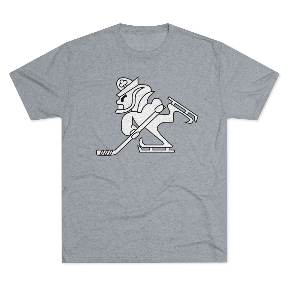 IRISH HOCKEY SKATER ICON_Unisex Tri-Blend Crew Tee