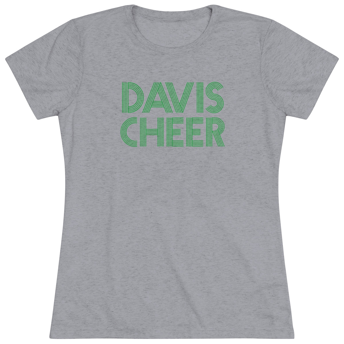 DAVIS CHEER_graphic lines-Women's Triblend Tee