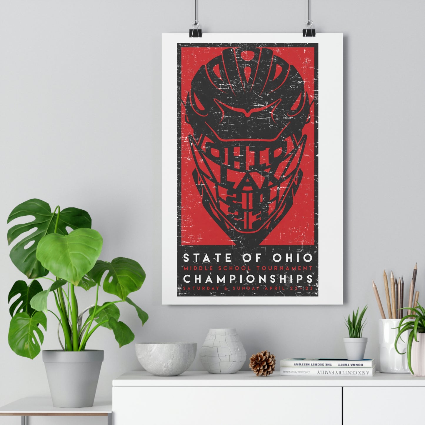 LTD_12x18 2023 HELMENT_OH LAX TOURN POSTER-Premium Poster