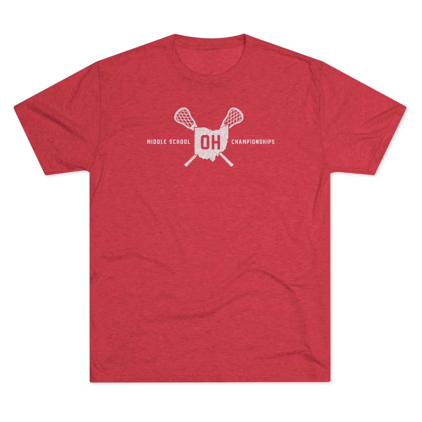 OH STATE SHAPE-STICKS-MSC-Unisex Tri-Blend Crew Tee
