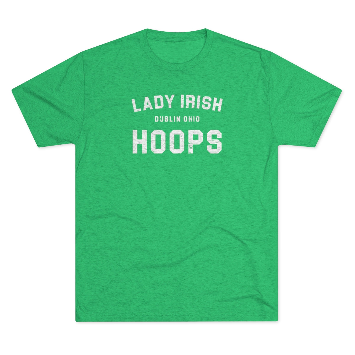 LADY IRISH HOOPS-Unisex Tri-Blend Crew Tee