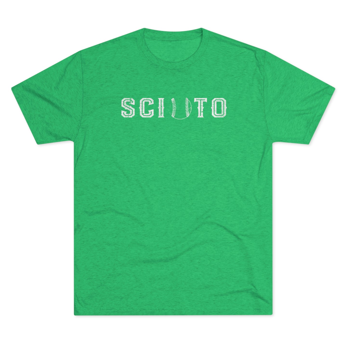 SCIOTO (outline) BASEBALL (substitution)-Unisex Tri-Blend Crew Tee
