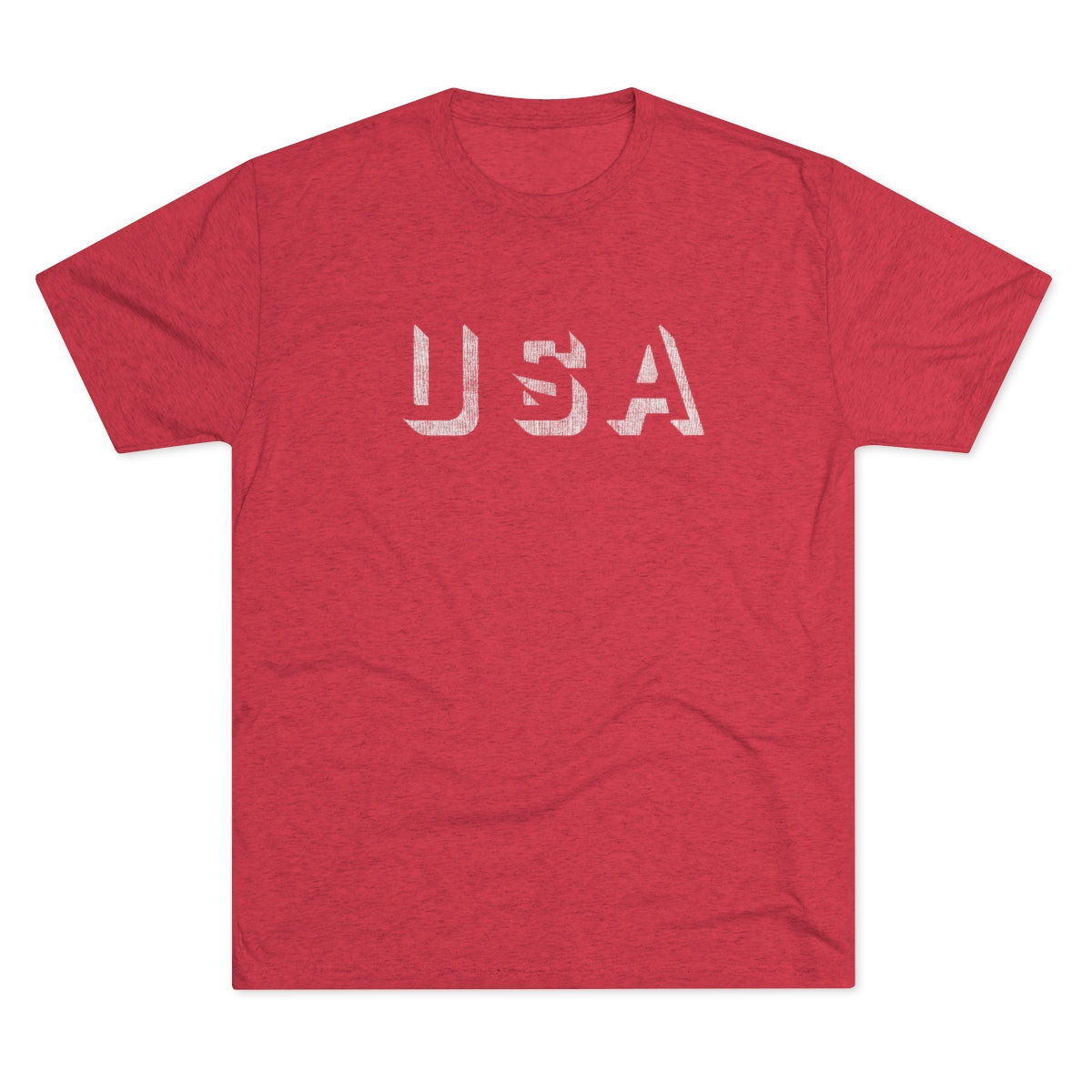 USA-offset-Unisex Tri-Blend Crew Tee
