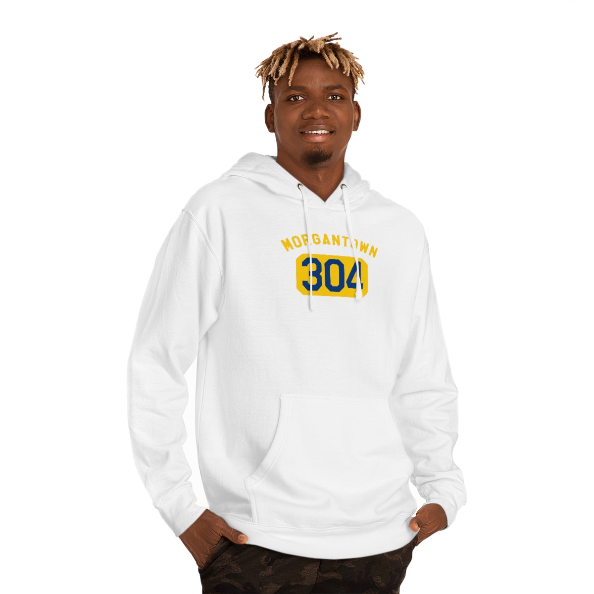 MORGANTOWN arched_304-Unisex Hooded Sweatshirt