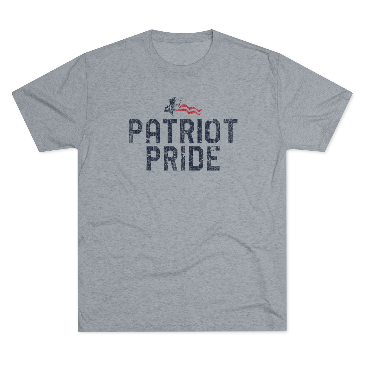 PATRIOT PRIDE-MASCOT-Unisex Tri-Blend Crew Tee