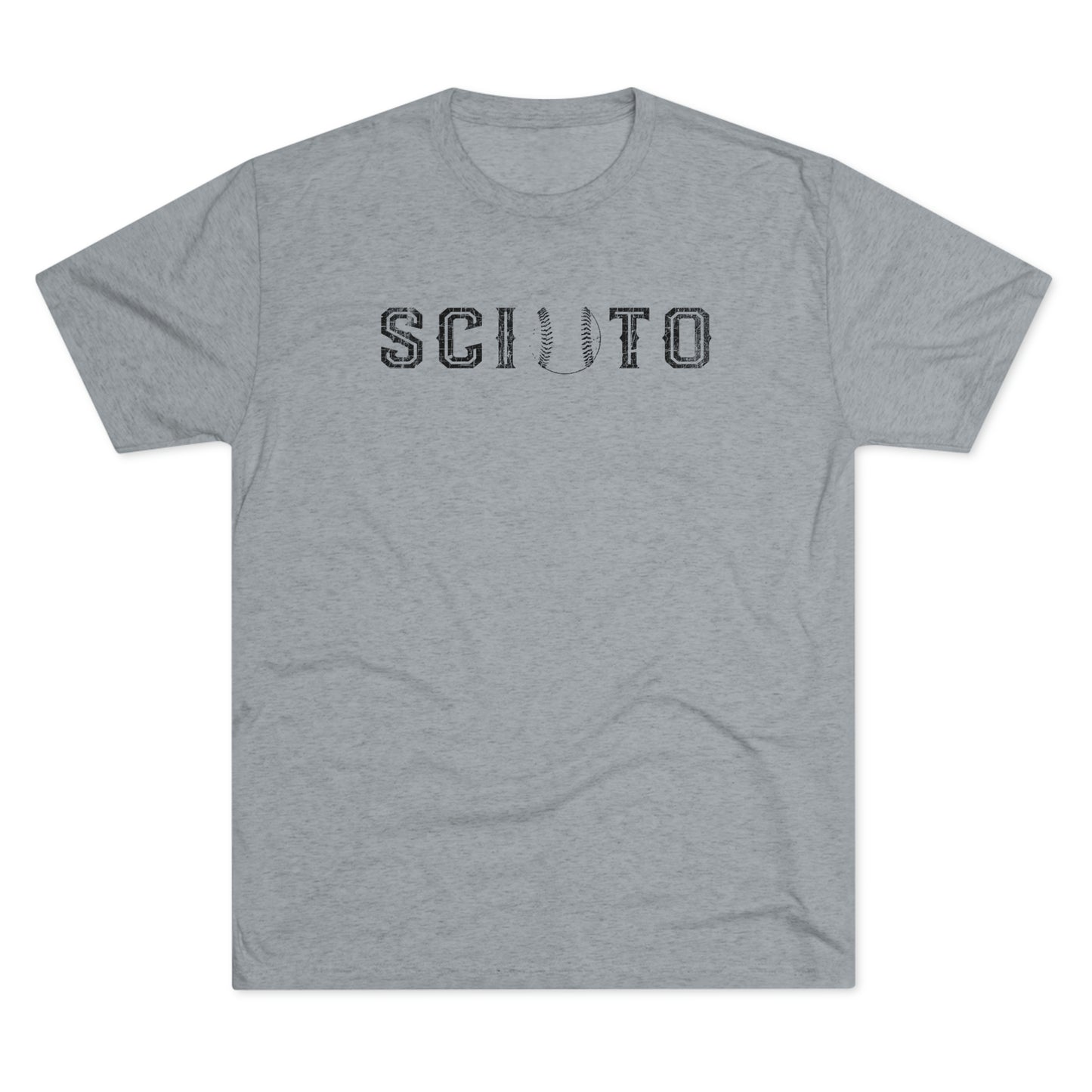 SCIOTO (outline) BASEBALL (substitution)-Unisex Tri-Blend Crew Tee