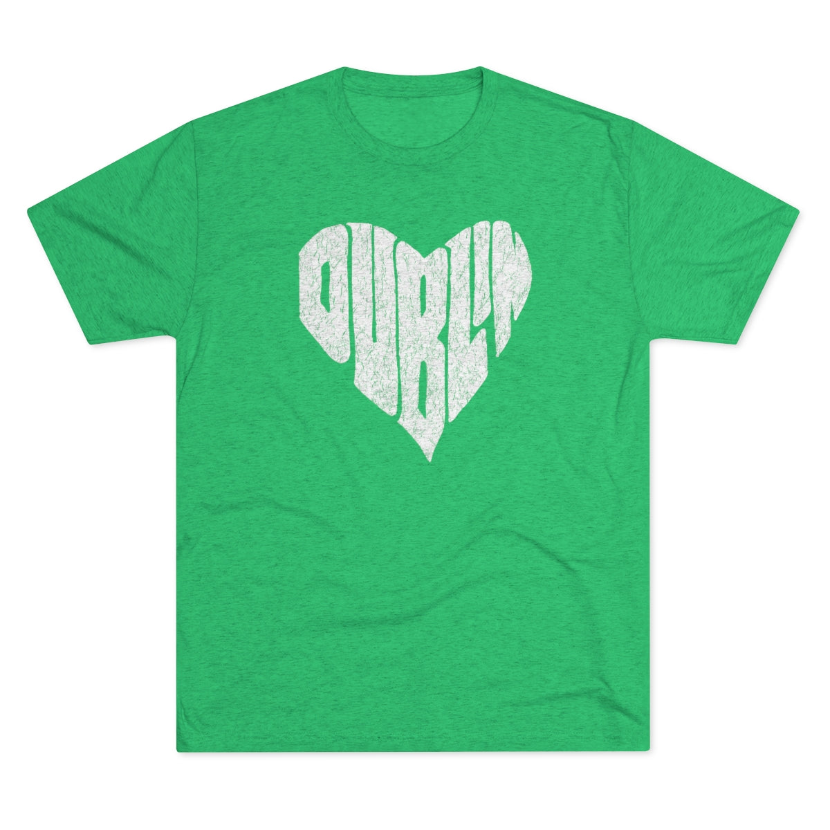 DUBLIN HEART-Distressed-Unisex Tri-Blend Crew Tee