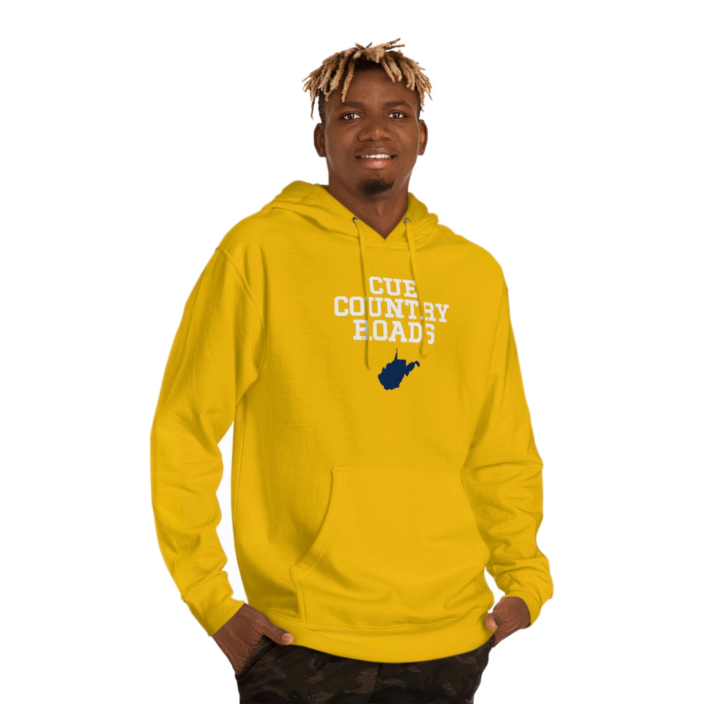 CUE COUNTRY ROADS-Unisex Hooded Sweatshirt