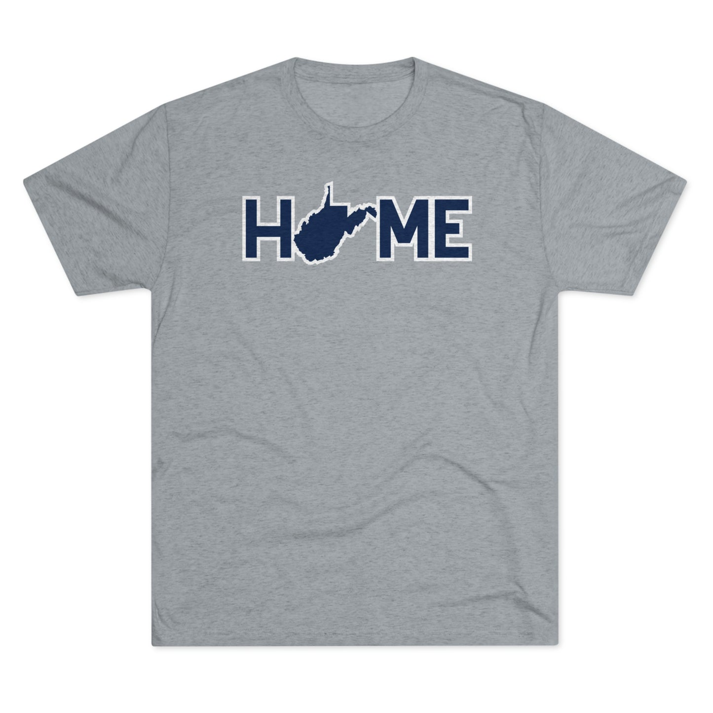 HOME_WV STATE SUBSTITUTE_OUTLINE-Unisex Tri-Blend Crew Tee