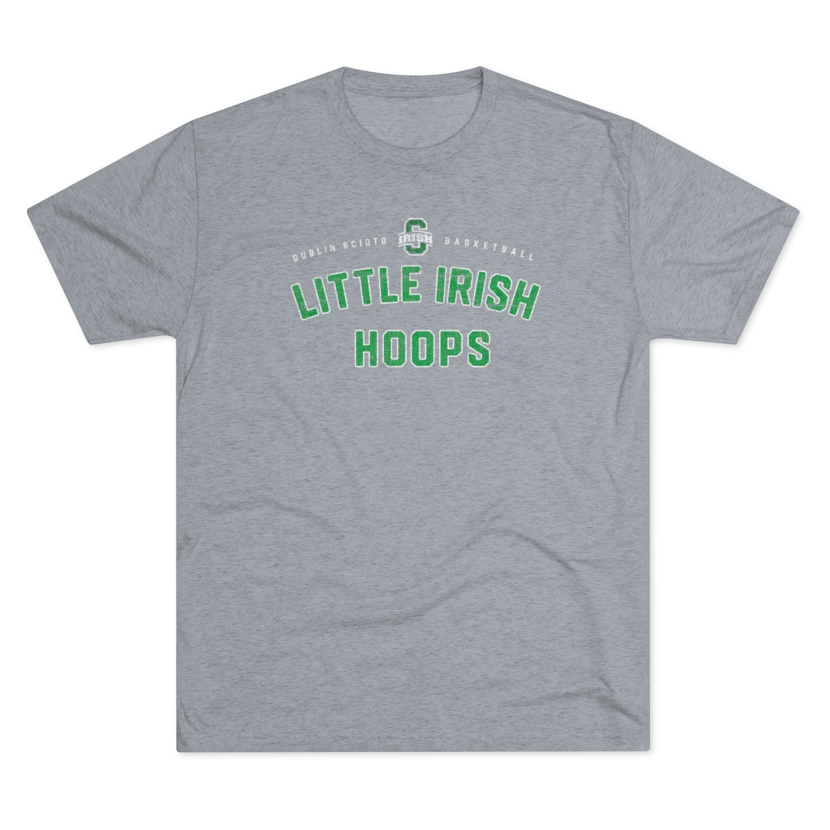 LITTLE IRISH HOOPS-Distressed-Unisex Tri-Blend Crew Tee