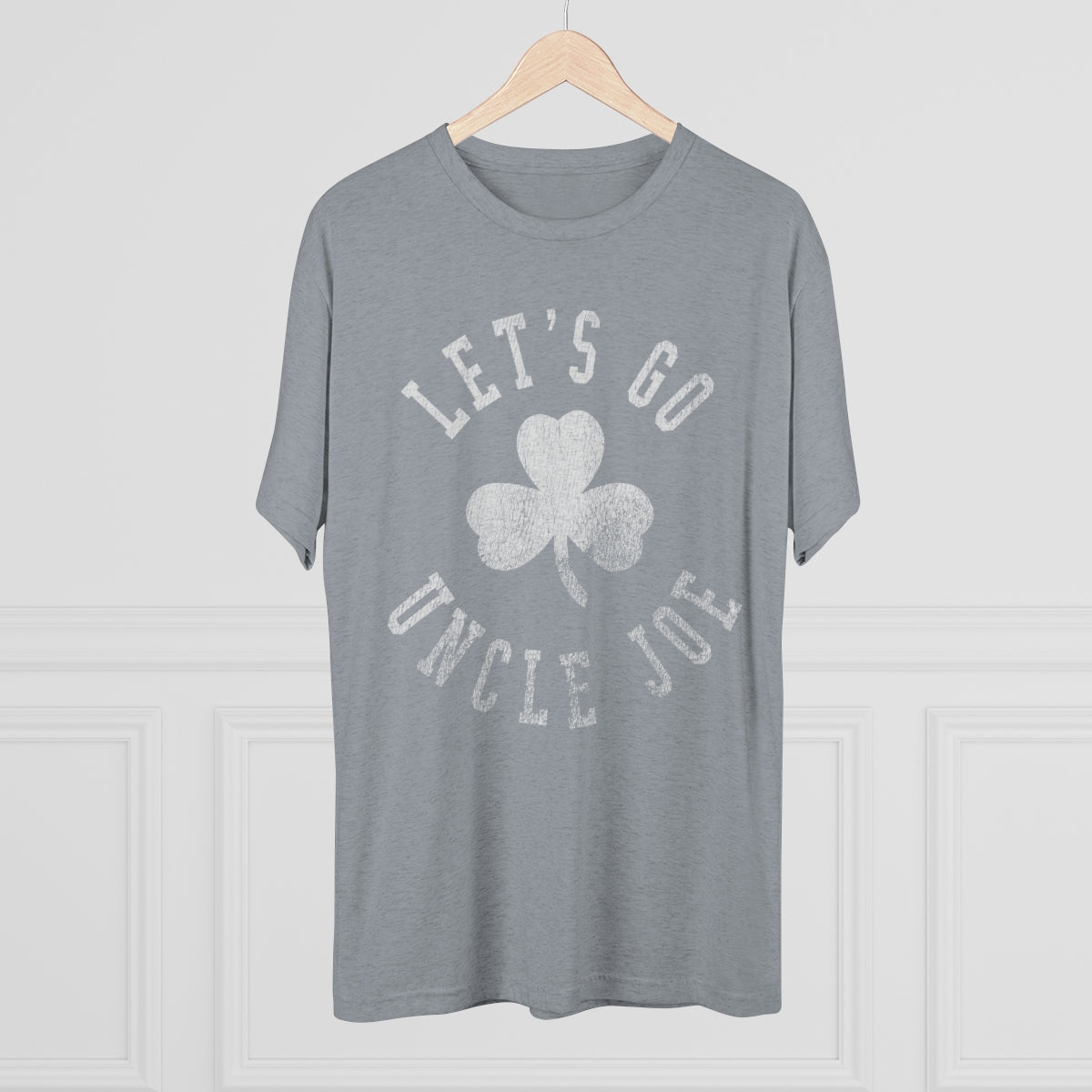 Let's Go Uncle Joe_SHAMROCK-Unisex Tri-Blend Crew Tee