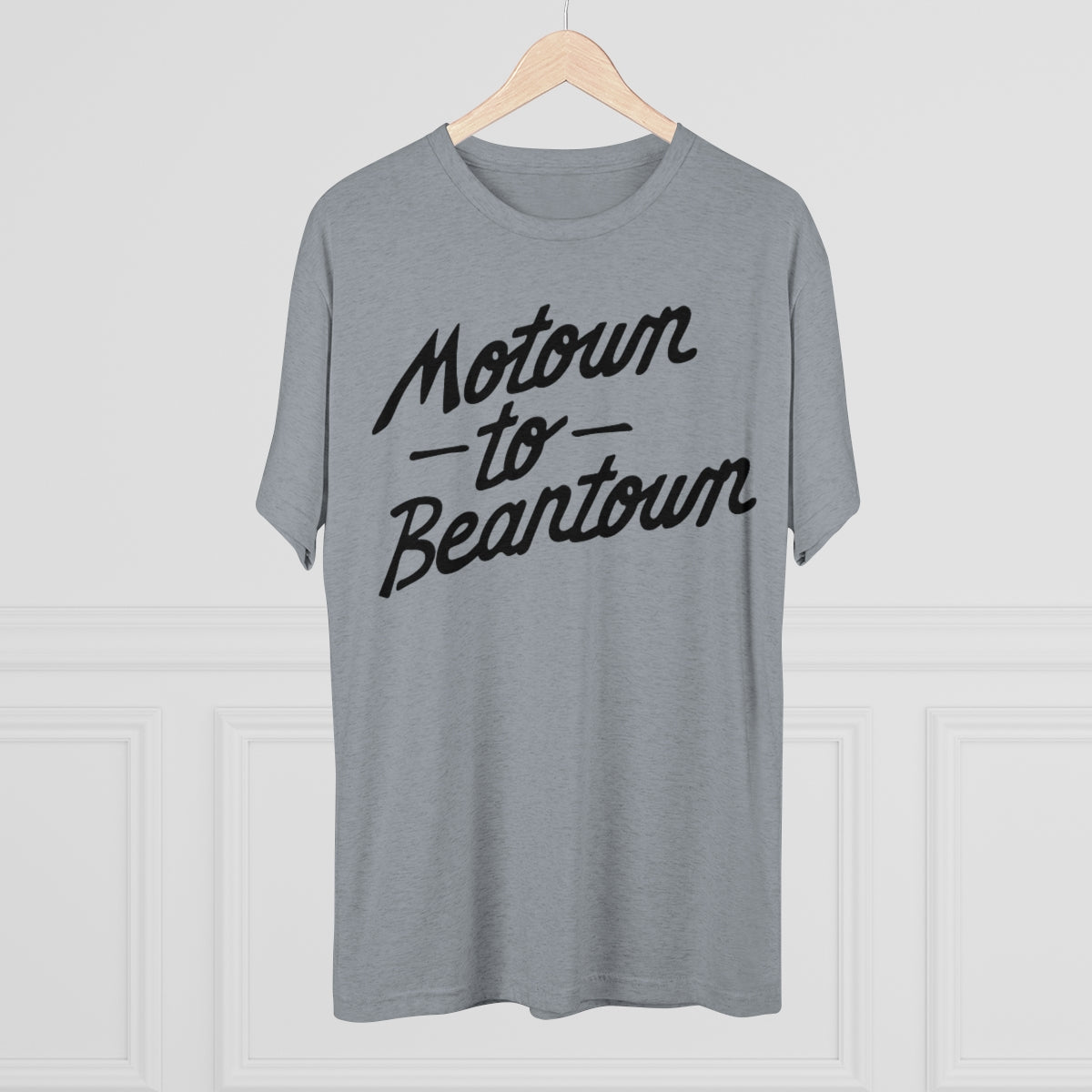 MOTOWN TO BEANTOWN-Unisex Tri-Blend Crew Tee