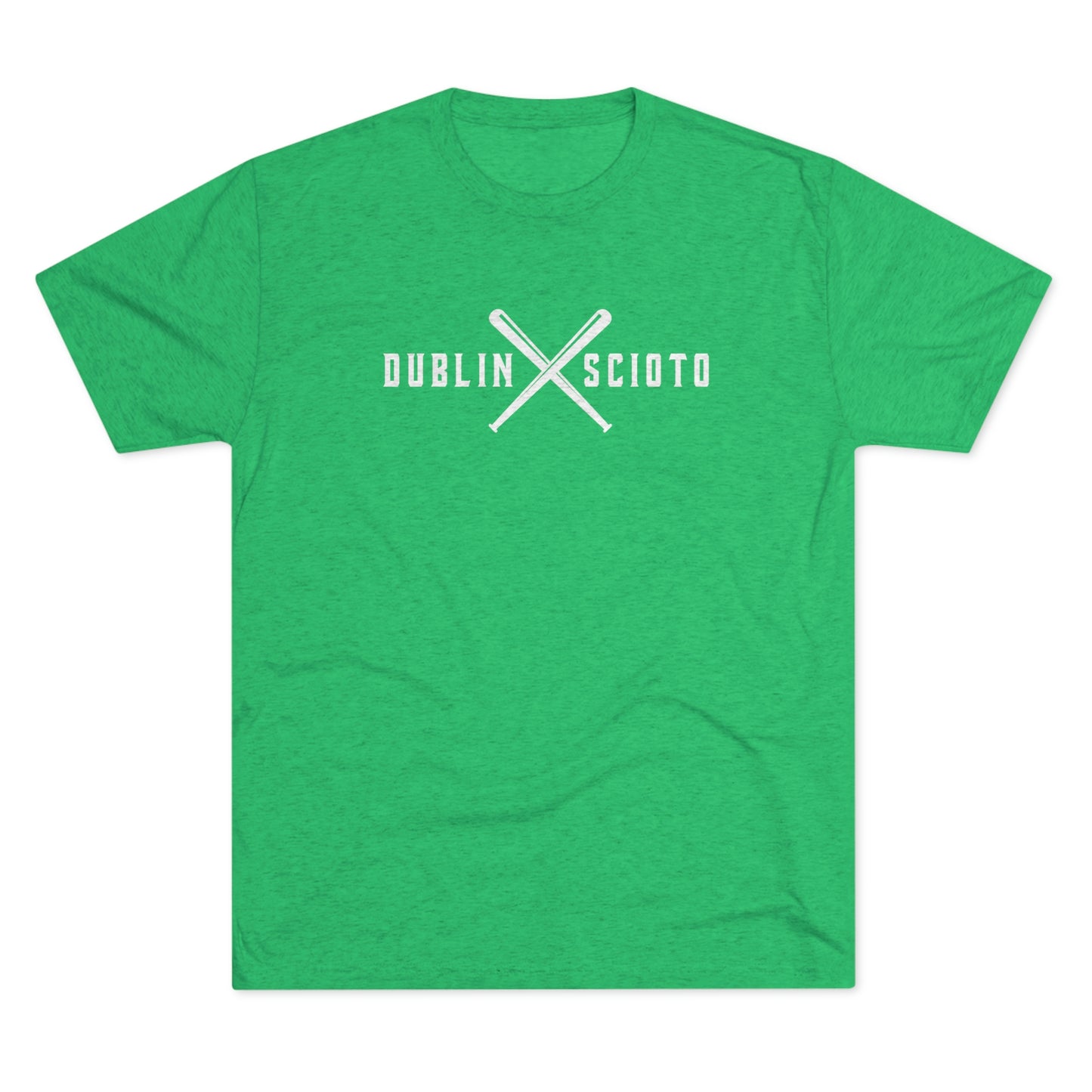 DUBLIN SCIOTO_BATS CROSSED-Unisex Tri-Blend Crew Tee