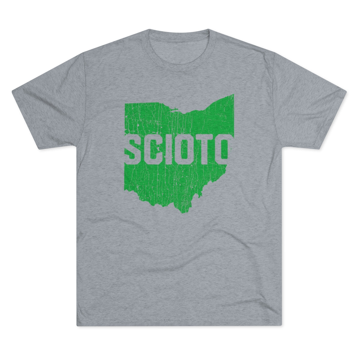 SCIOTO_OH STATE SHAPE-Unisex Tri-Blend Crew Tee