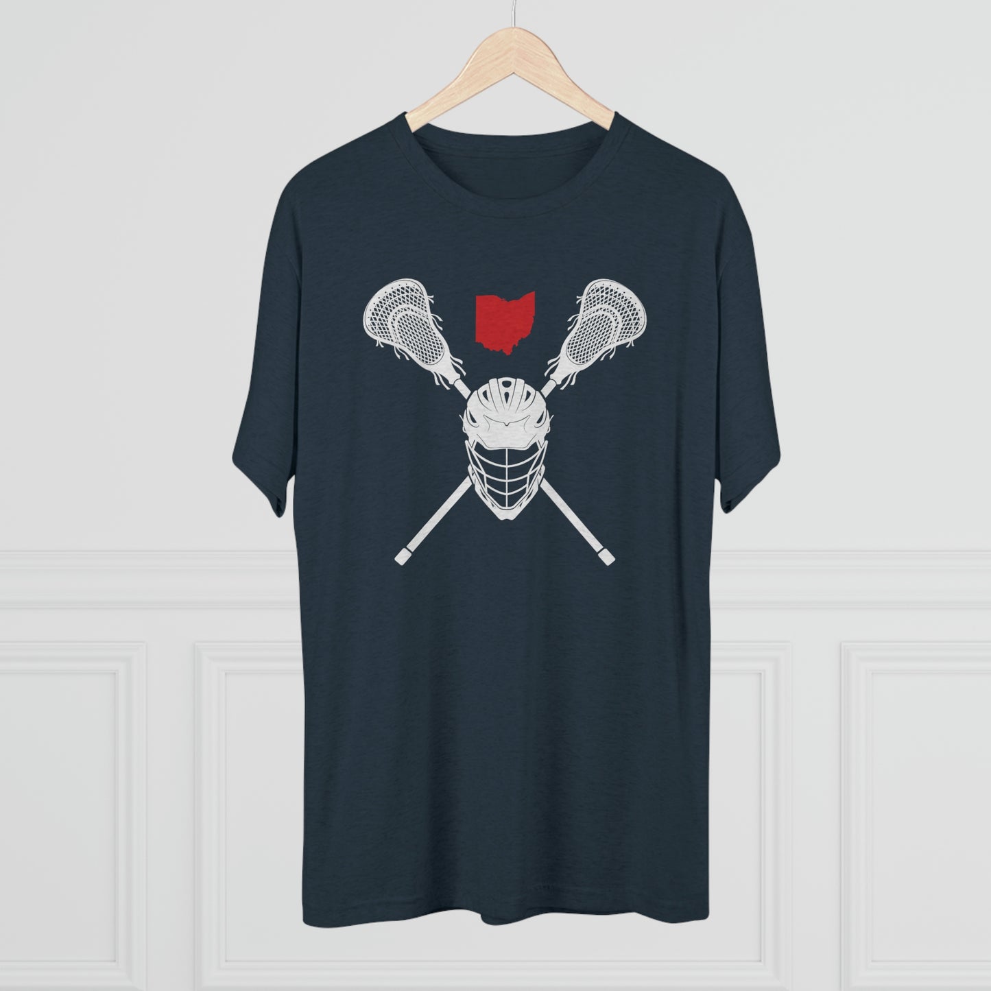 HELMET STICK-STATE SHAPE-Unisex Tri-Blend Crew Tee