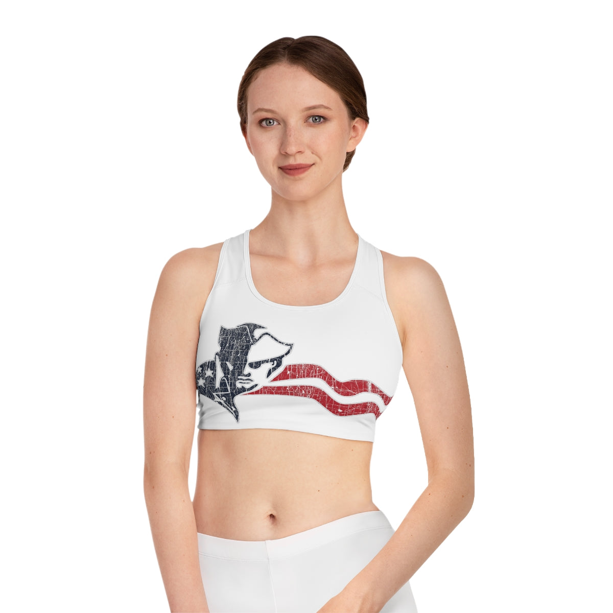 PATRIOT MASCOT_Sports Bra (AOP)