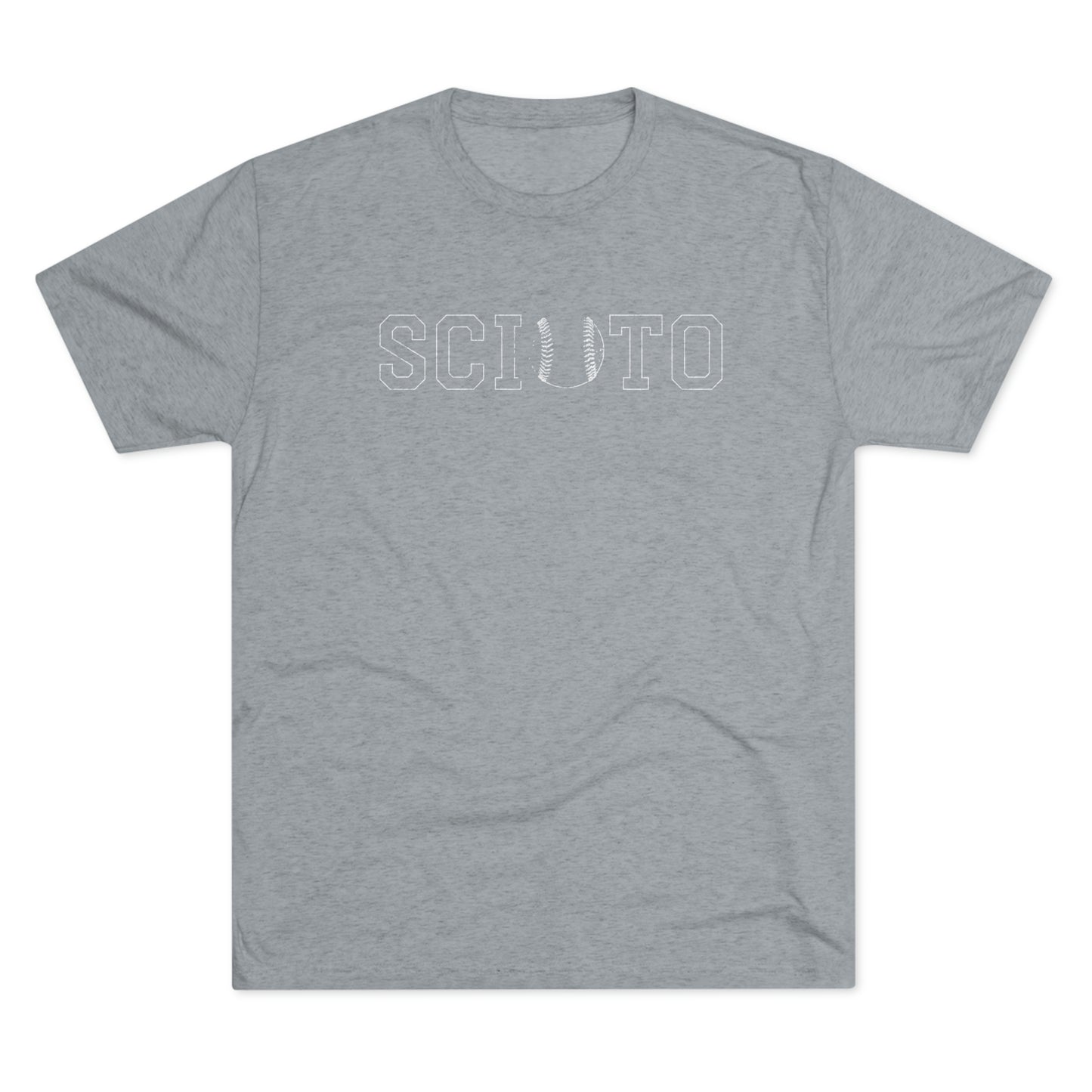 SCIOTO_OUTLINE_BASEBALL SUBSTITUTE-Unisex Tri-Blend Crew Tee