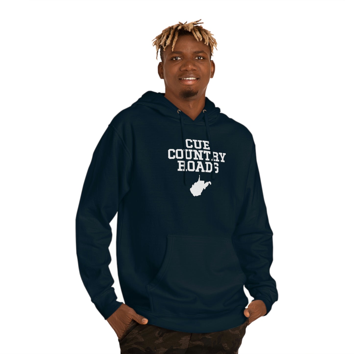 CUE COUNTRY ROADS-Unisex Hooded Sweatshirt