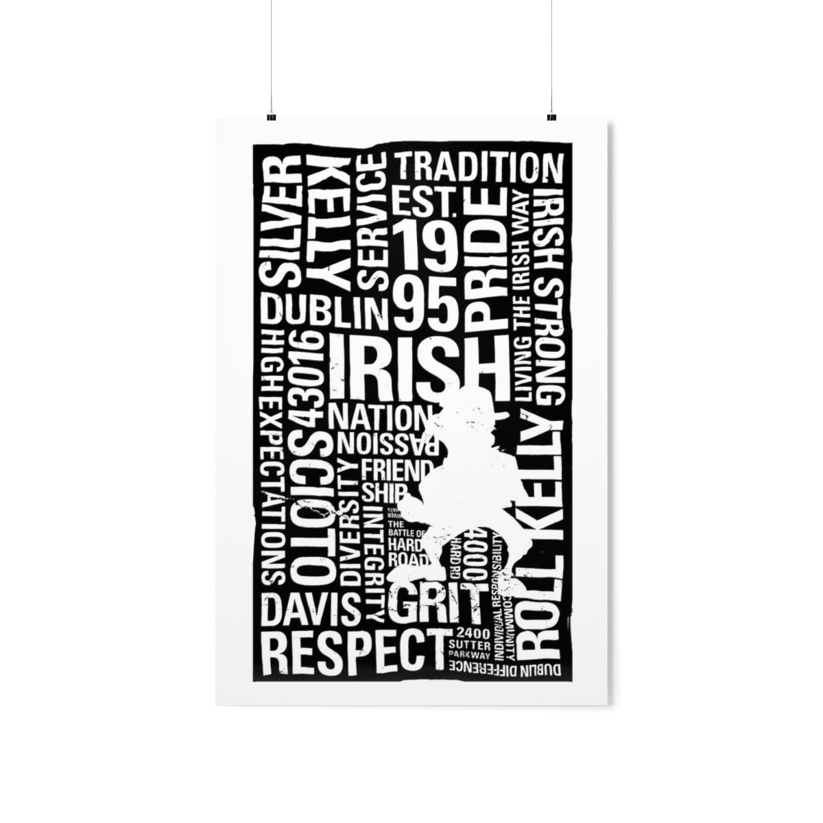 Living The Irish Way—Davis and Scioto Pride Poster – Premium Matte vertical posters