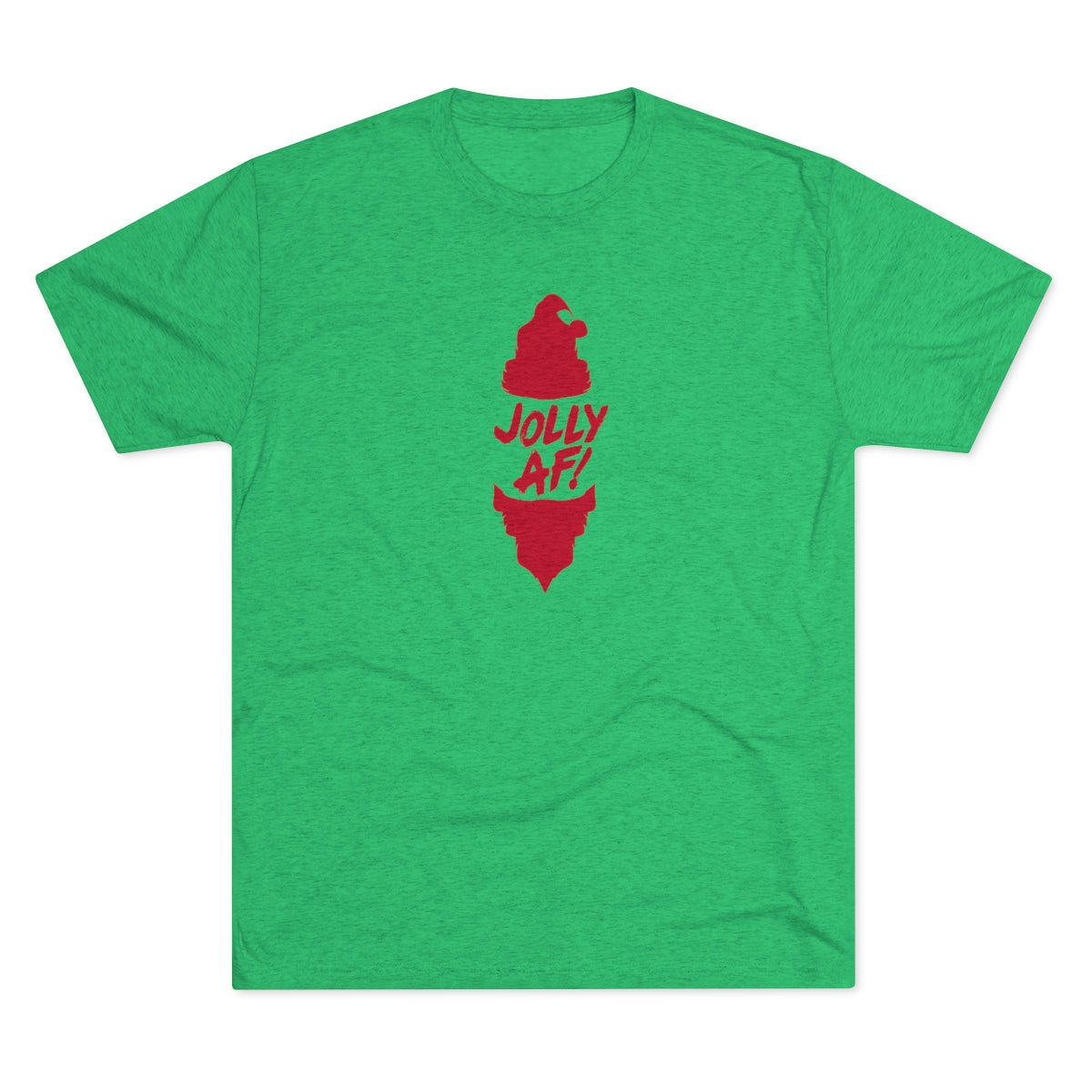JOLLY AF-Hat-Beard-Unisex Tri-Blend Crew Tee