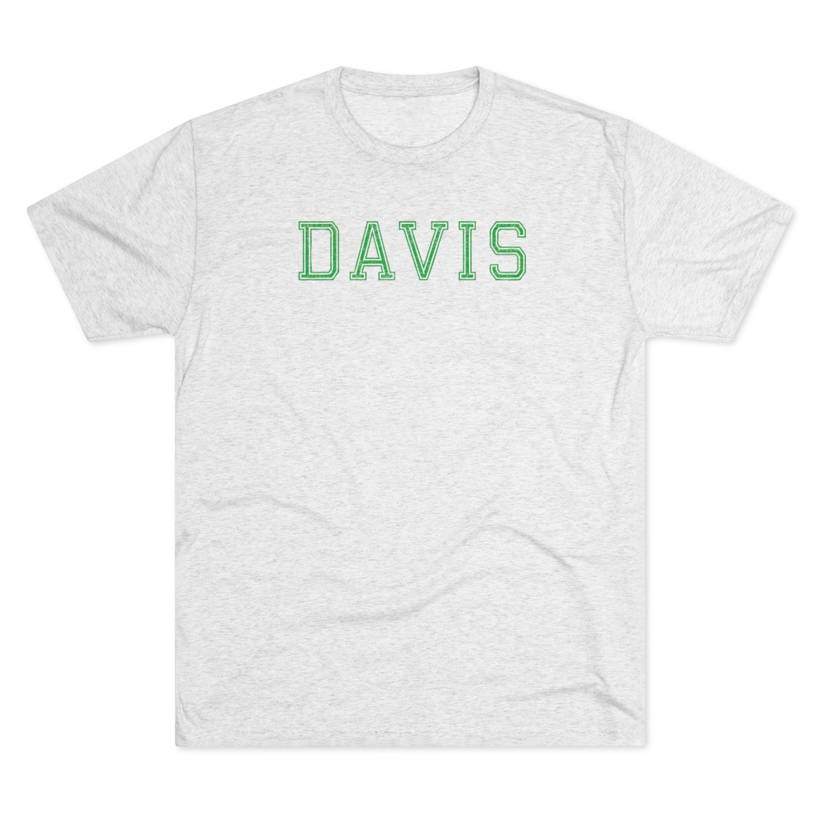 DAVIS-Unisex Tri-Blend Crew Tee