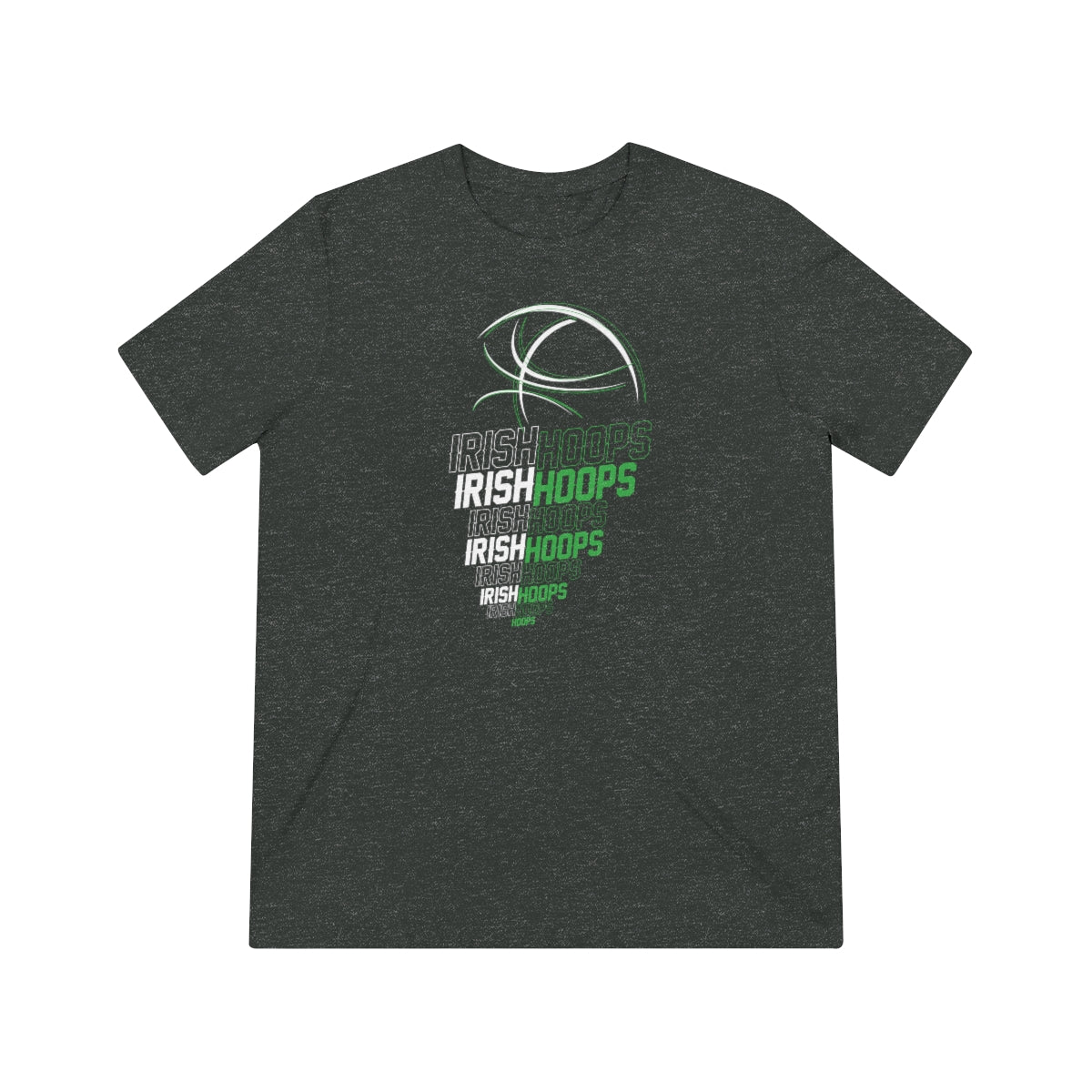 IRISH HOOPS-Ball in Net - Men's Tri-Blend Crew Tee
