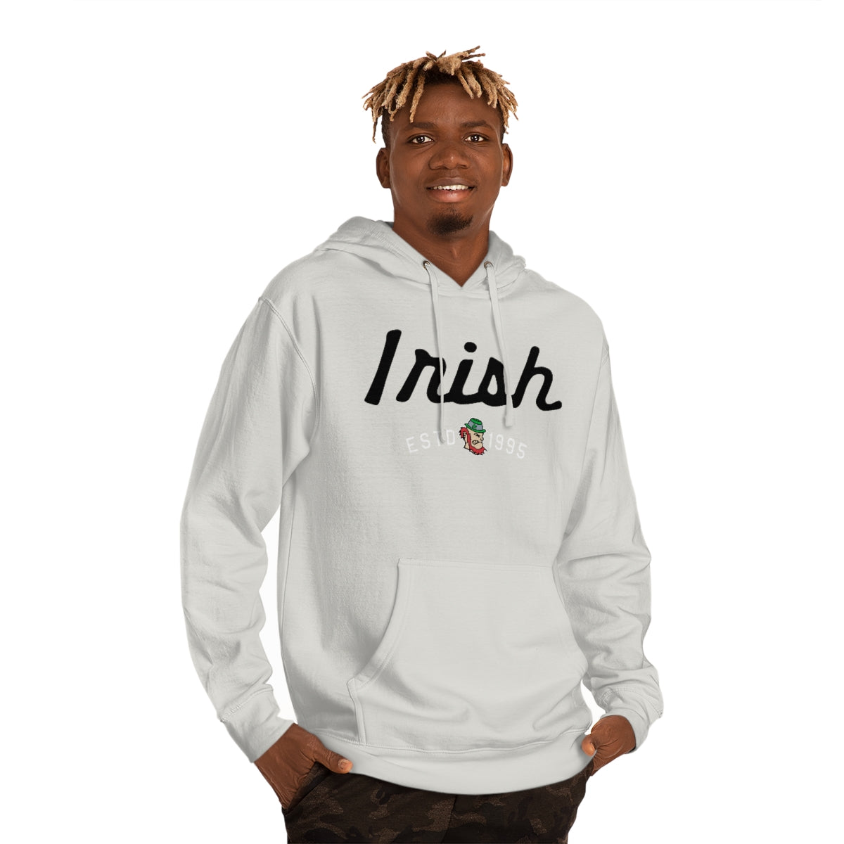 IRISH script_ESTD 1995_MASCOT-Unisex Hooded Sweatshirt