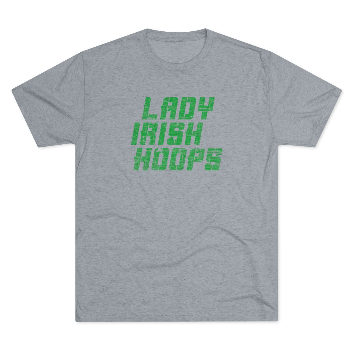 LADY IRISH HOOPS-Unisex Tri-Blend Crew Tee