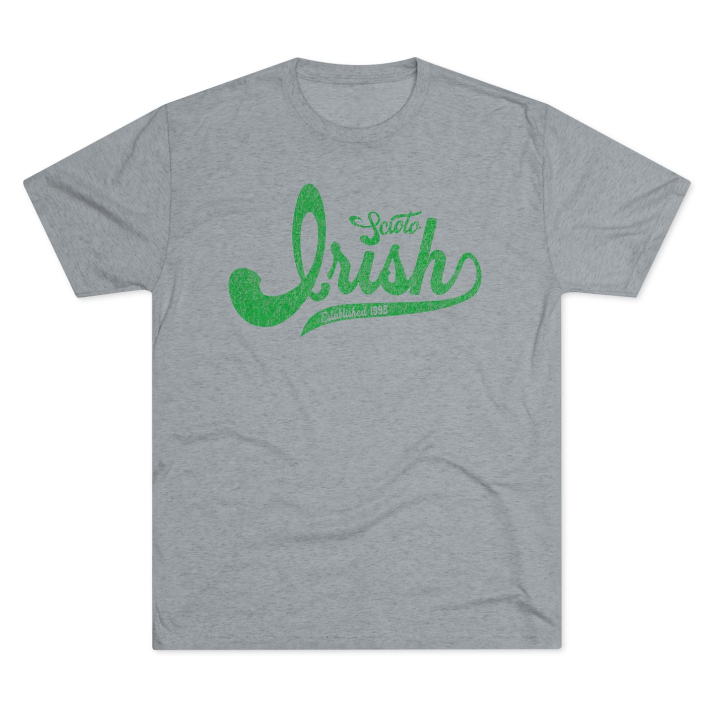 SCIOTO IRISH_SCRIPT_EST 1995 - Unisex Tri-Blend