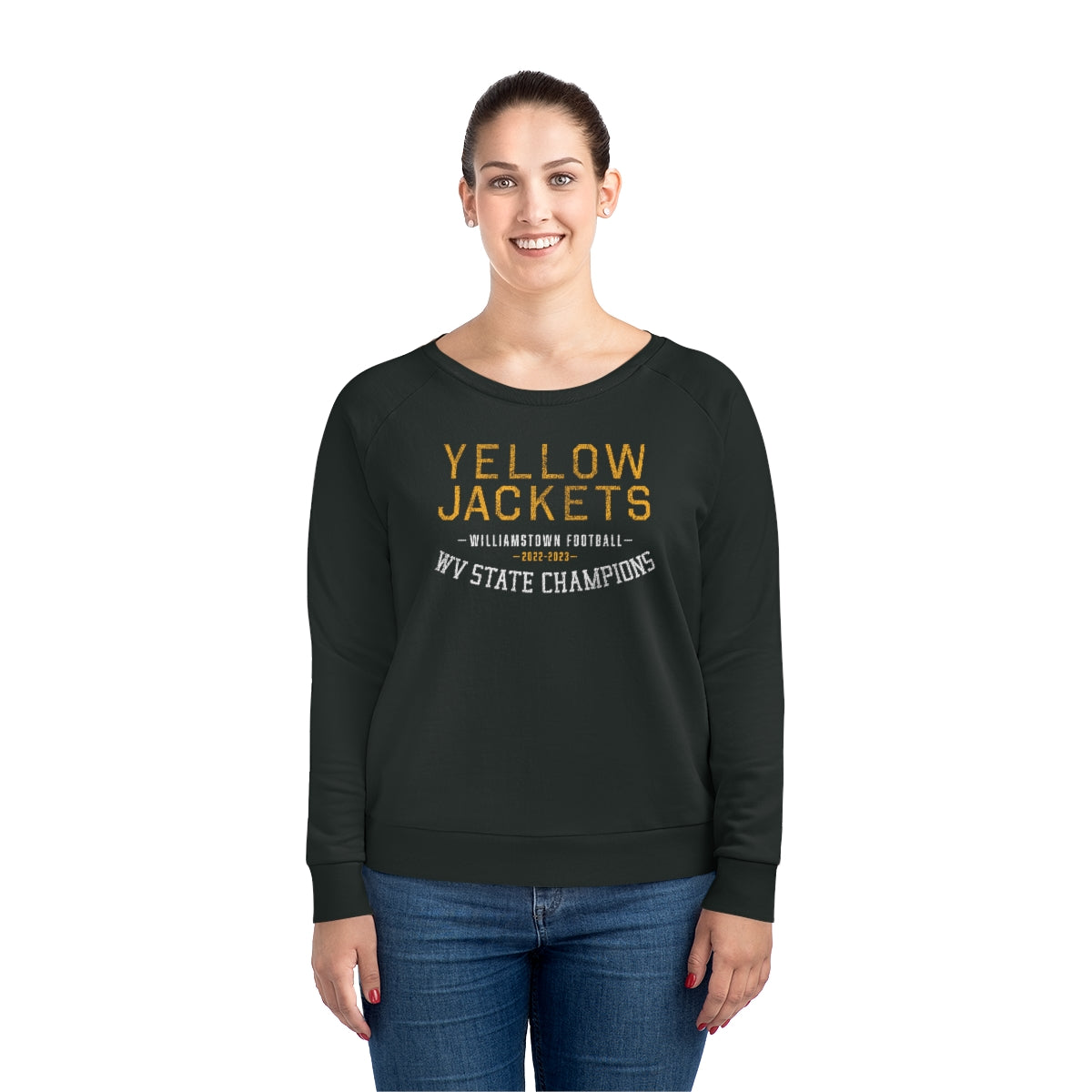 YELLOWJACKETS_2022-2023_WV STATE CHAMPIONS-Women's Dazzler Relaxed Fit Sweatshirt