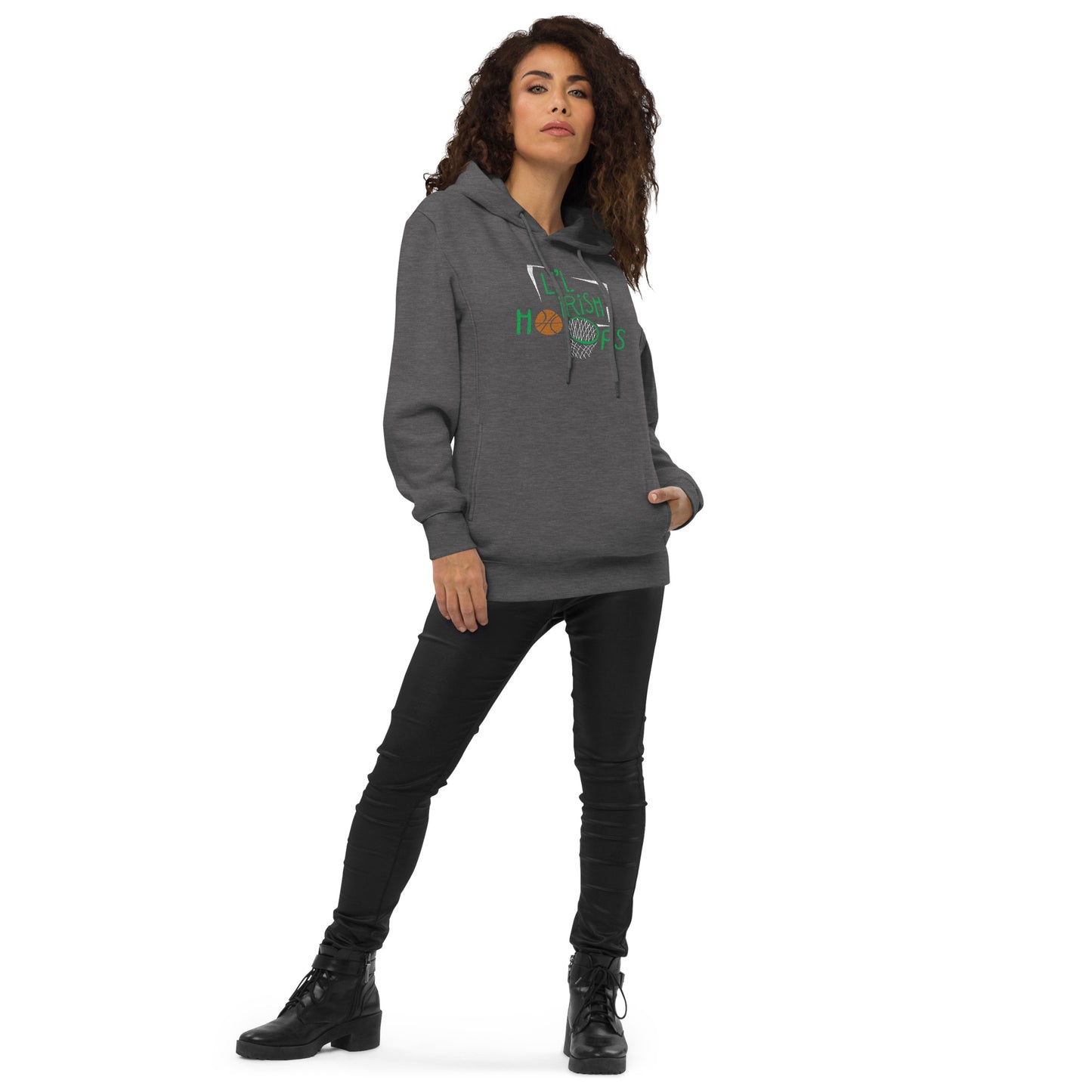 LITTLE IRISH_Original graphic_distressed-(side pockets)-Unisex fashion hoodie