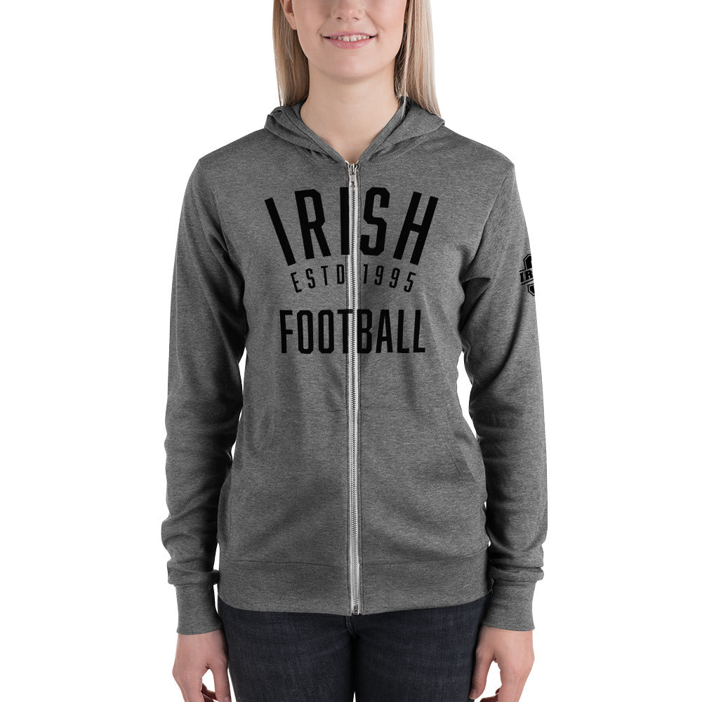 IRISH FOOTBALL_ESTD 1995-Unisex zip hoodie