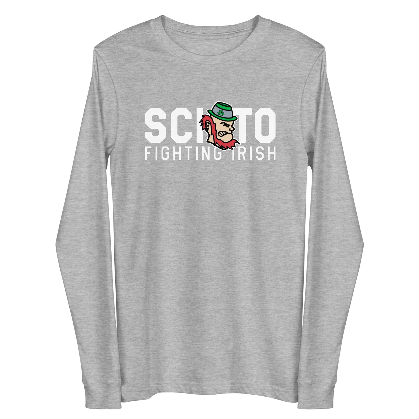 SCIOTO FIGHTING IRISH-MASCOT FEATURE-Unisex Long Sleeve Tee
