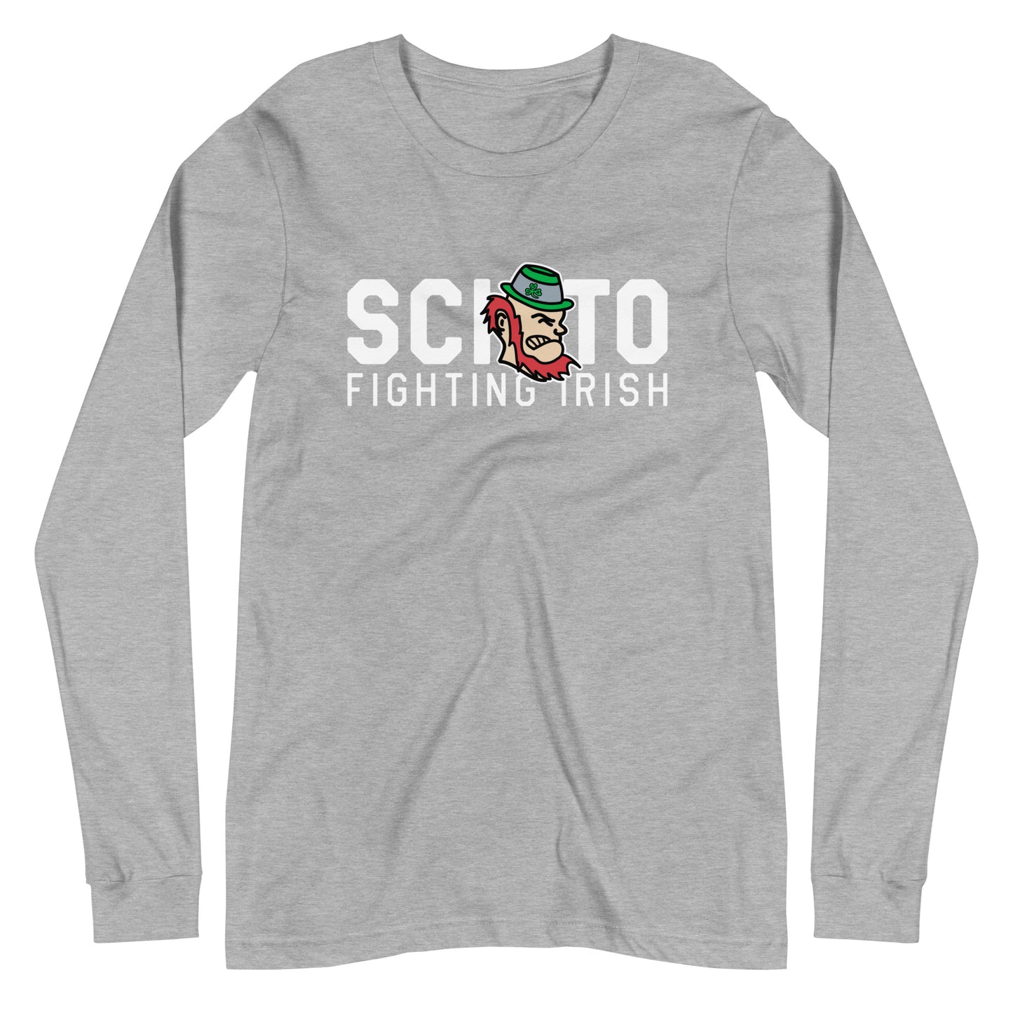 SCIOTO FIGHTING IRISH-MASCOT FEATURE-Unisex Long Sleeve Tee
