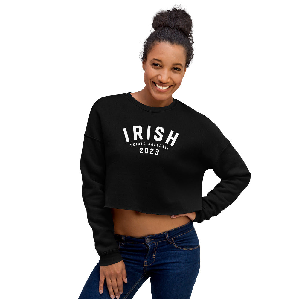 IRISH_arched_SCIOTO BASEBALL-Crop Sweatshirt