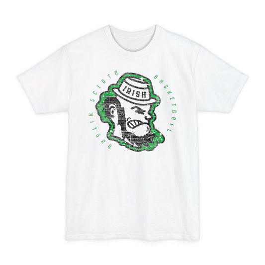 ***TALL*** size _ DUBLIN SCIOTO BASKETBALL_LEPRECHAUN ICON_Distressed - T-Shirt