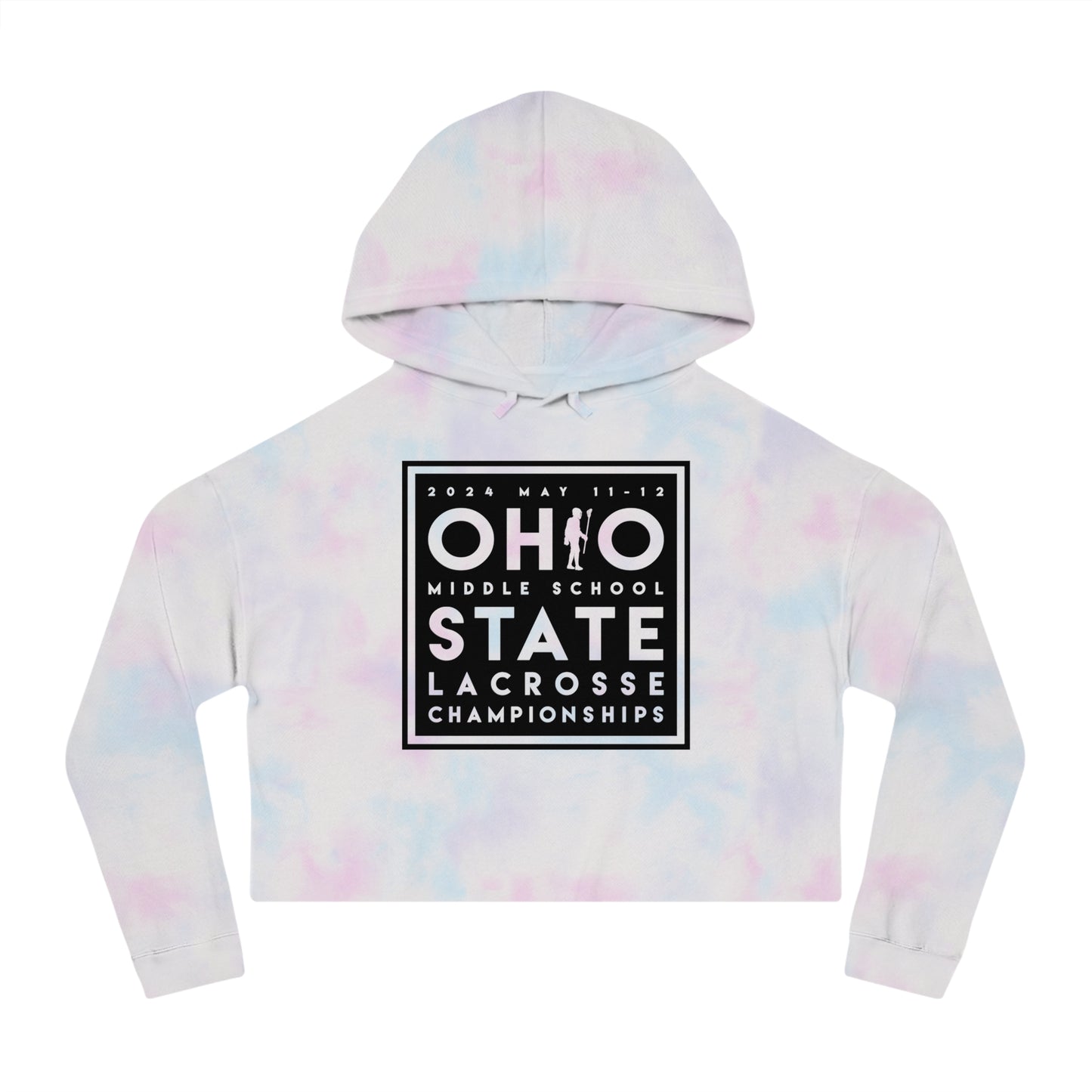 OHIO (PLAYER SUBSTITUTION) 2024 STATE LACROSSE CHAMPIONSHIPS-Women’s Cropped Hooded Sweatshirt