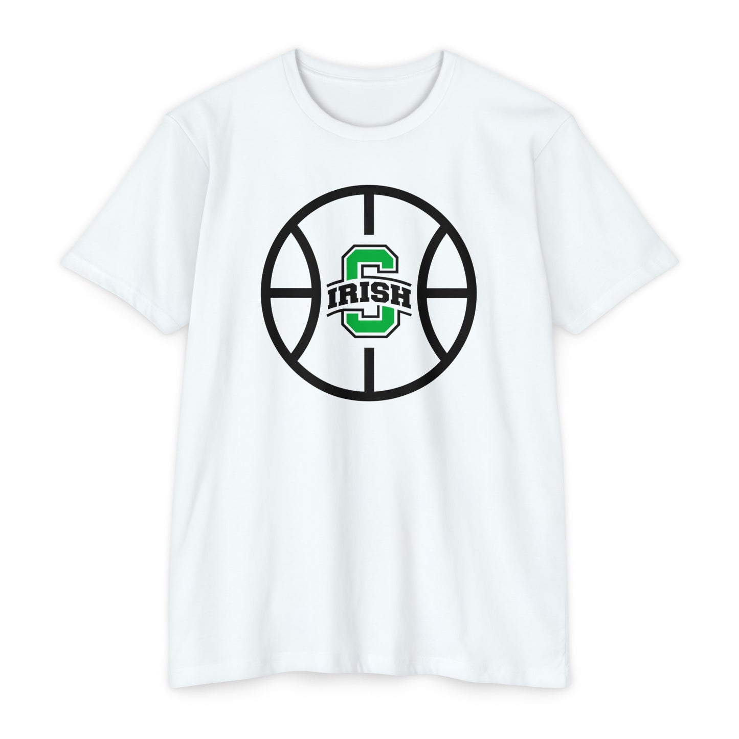 SCIOTO LOGO-BASKETBALL GRAPHIC-Unisex CVC Jersey T-shirt